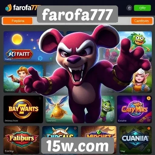 Comparação de jogos disponíveis no farofa777
