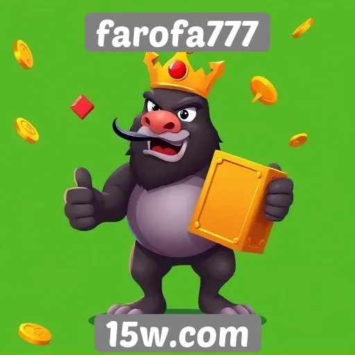 Variedade de jogos disponíveis no farofa777